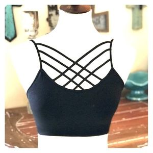 Criss crossed bralette